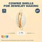 Charms for DIY Jewelry Making, Puka Cowrie Shells (0.7-0.8 In, 12 Pack)